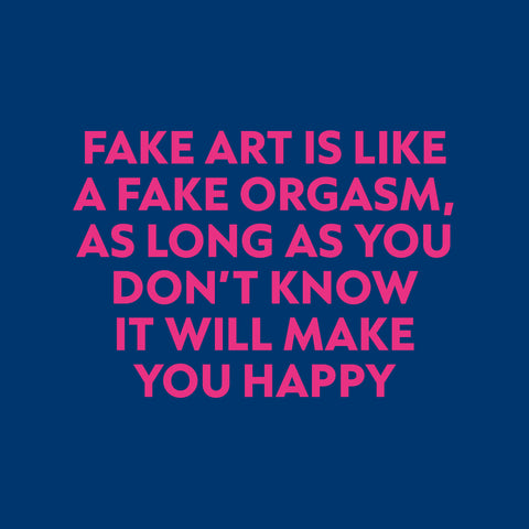 Kenny Schachter "Happy" Fake Art Signed Print