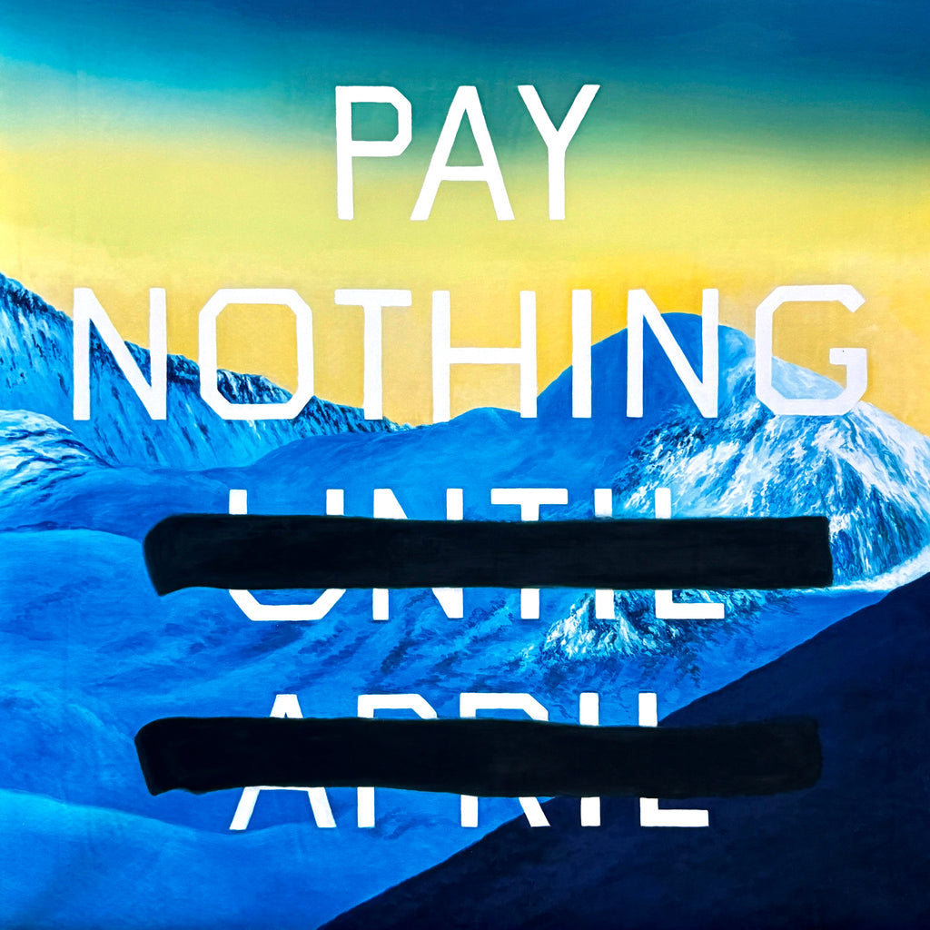 Kenny Schachter "Pay Nothing" Ed Ruscha Inspired Signed Print