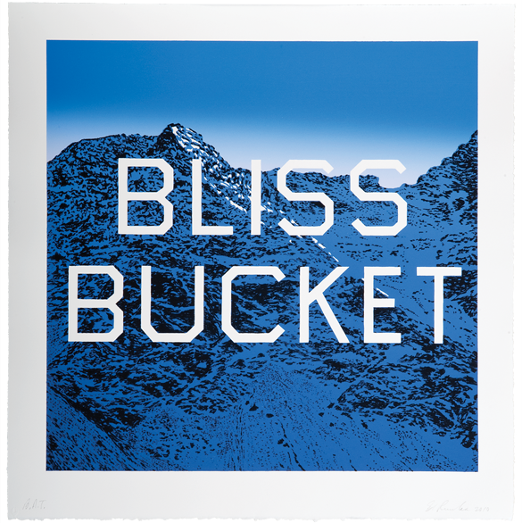 Ed Ruscha "Bliss Bucket" Signed Print