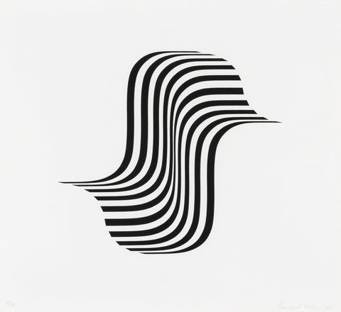 Bridget Riley "Untitled" (Winged Curve)