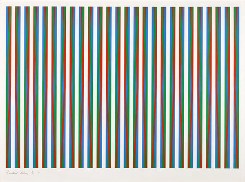 Bridget Riley "Firebird" Screen print