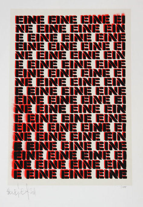 Ben Eine "Moniker Art Fair Print 2011"
