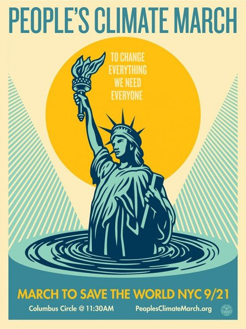 Shepard Fairey "Peoples Climate March"