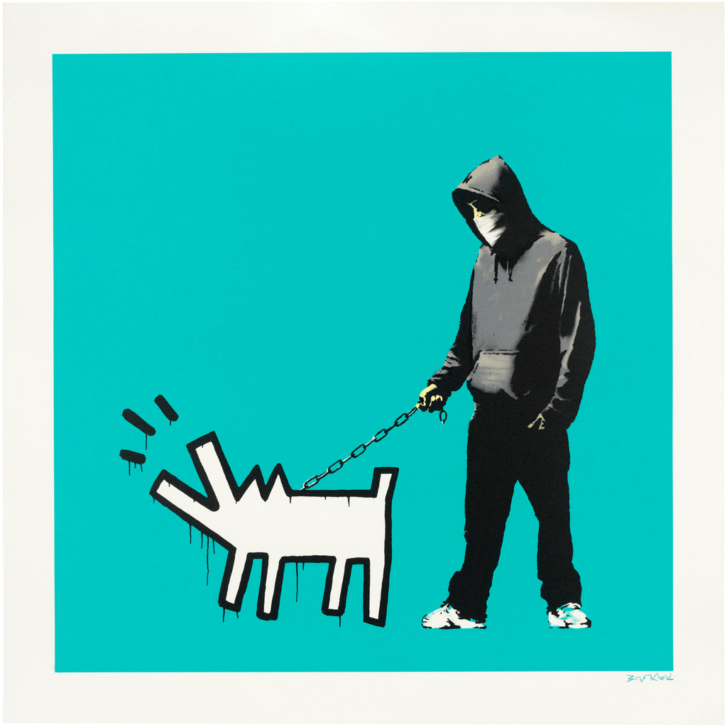Banksy "Choose your weapon" Turquoise