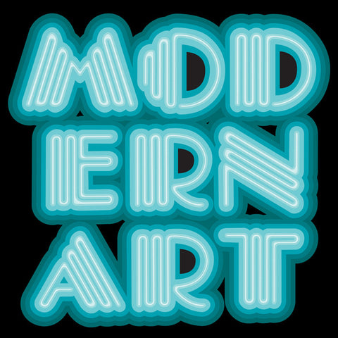 Ben Eine "Modern Art" Teale