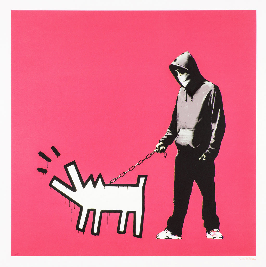Banksy Choose Your Weapon (Bright Pink)