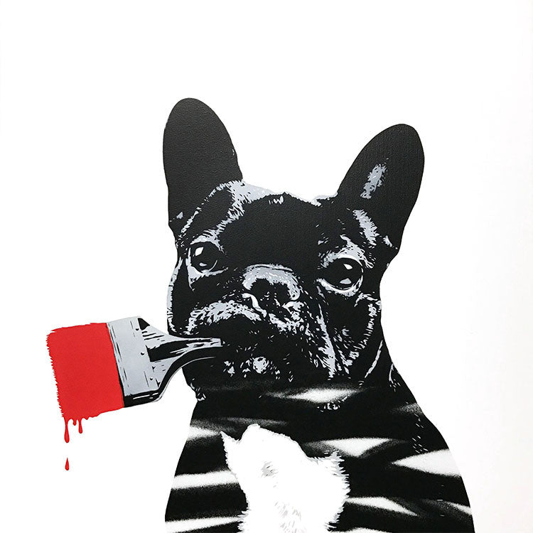French Bulldog Banksy Street Art
