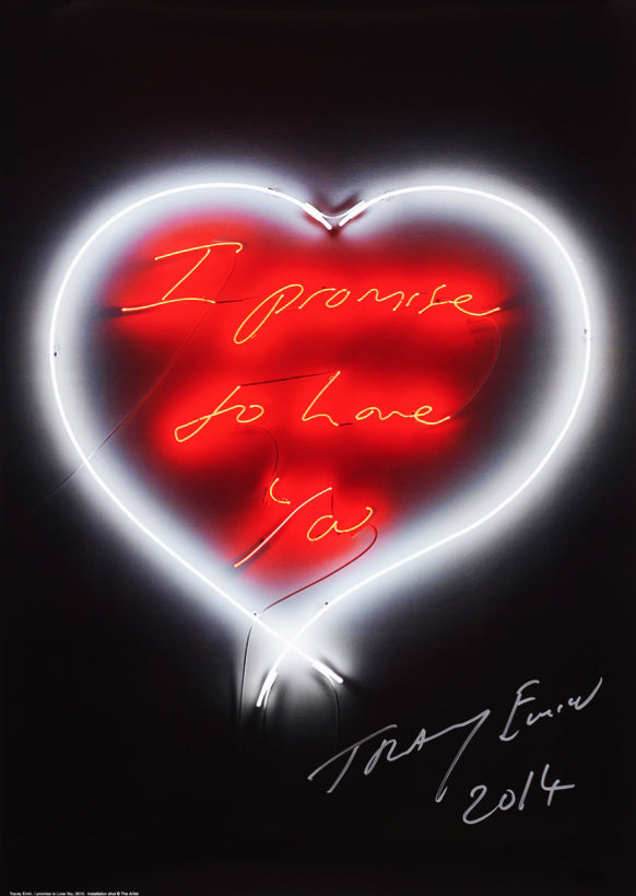 Tracey Emin "I Promise To Love You" Signed Neon Print