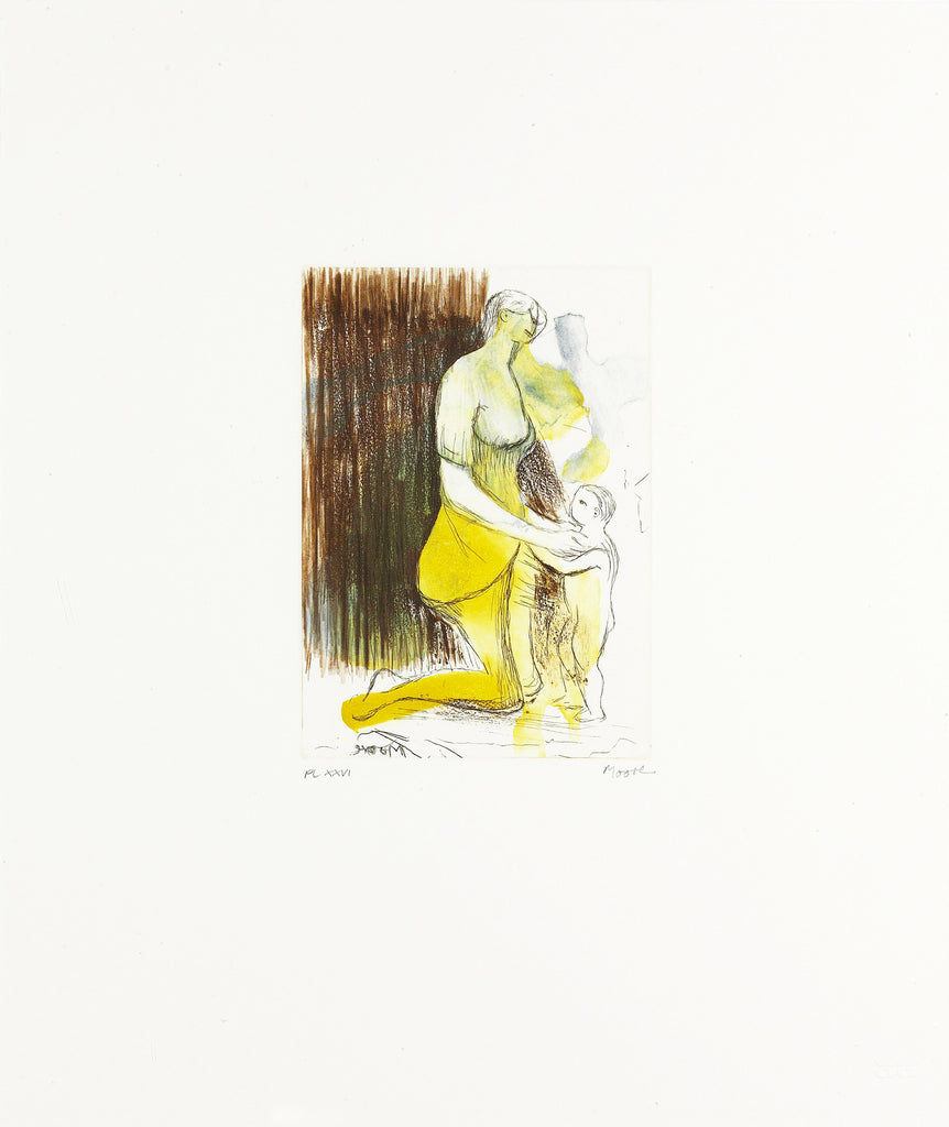 Henry Moore "Mother and Child" XXVI Signed Etching