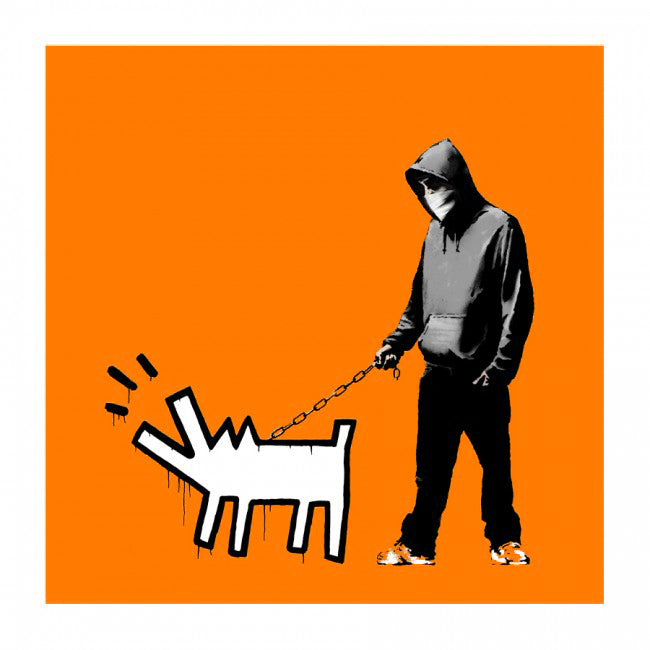Banksy Choose Your Weapon Dark Orange
