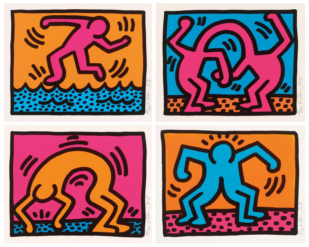 Keith Haring "Pop Shop II" (Complete set of four)