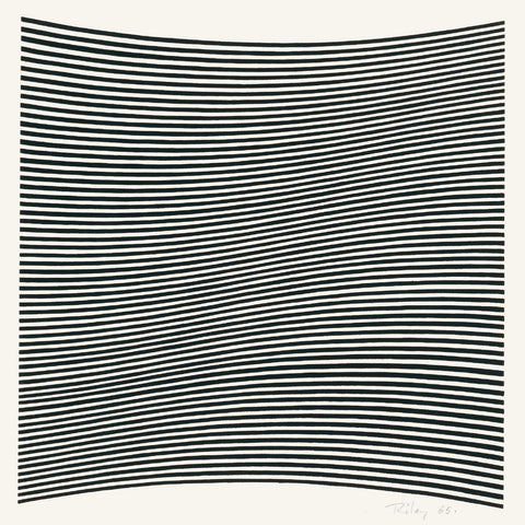 Bridget Riley "Untitled" (La Lune en Rodage - Carlo Belloli) 1965