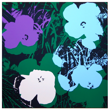 Andy Warhol "Flowers" Sunday B Morning (White)