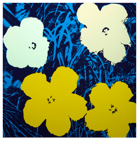 Andy Warhol "Flowers" Sunday B Morning (Yellow)