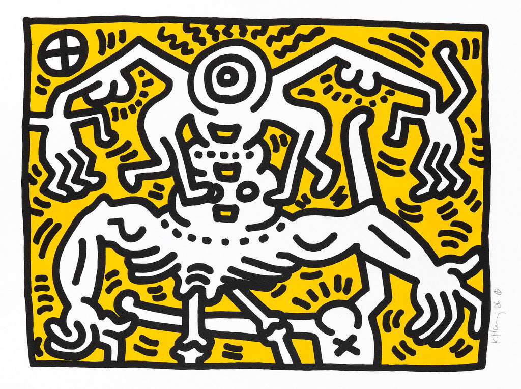 Keith Haring "Untitled" 1986 Lithograph