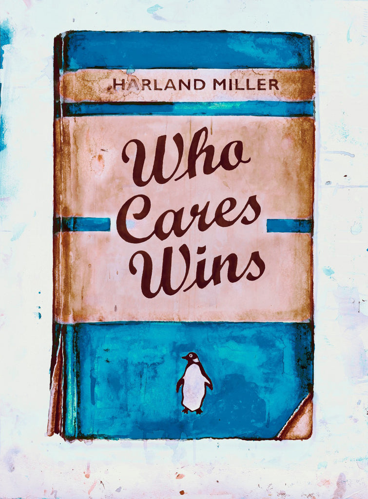 Harland Miller "Who Cares Wins" NHS Blue Signed Print