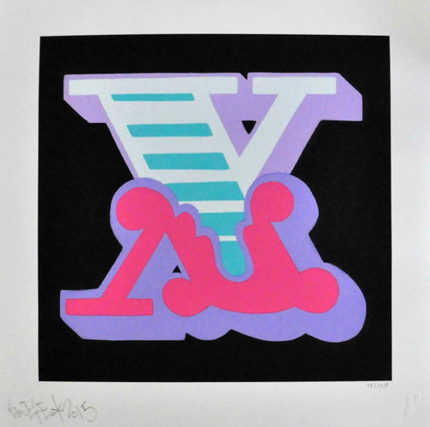 Ben Eine "White X" Jealous/Moniker Print