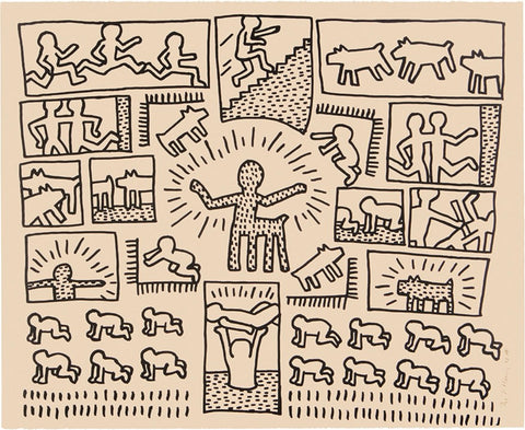 Keith Haring "Untitled" No. 10, The Blueprint Drawings