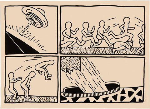 Keith Haring "Untitled" No. 3, The Blueprint Drawings