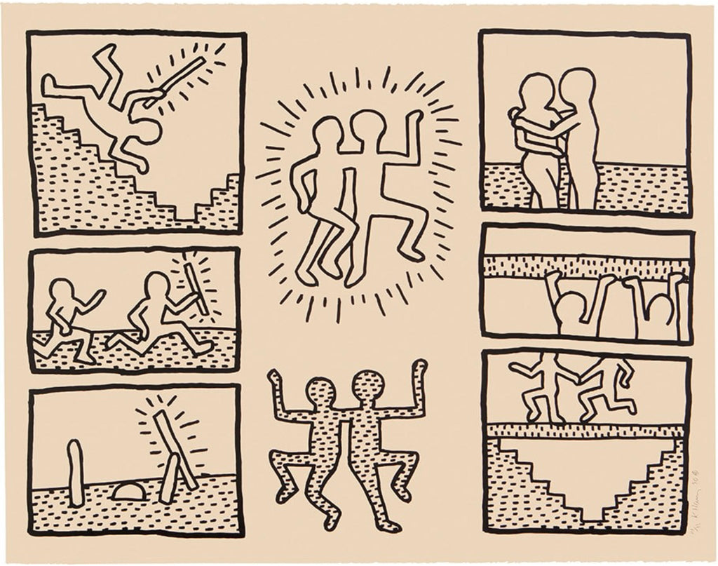 Keith Haring "Untitled" No. 6, The Blueprint Drawings