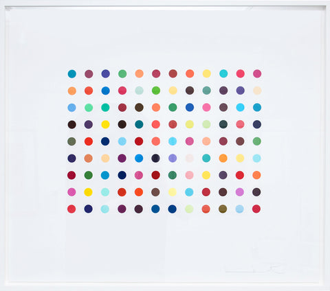 Damien Hirst Doxylamine Spot Etching Print