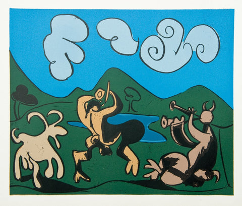 Picasso "Two Satyrs and Goat"