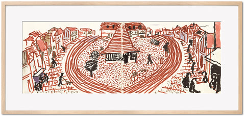 David Hockney "My Second Drawing of Beuvron-en-Auge" Signed Print