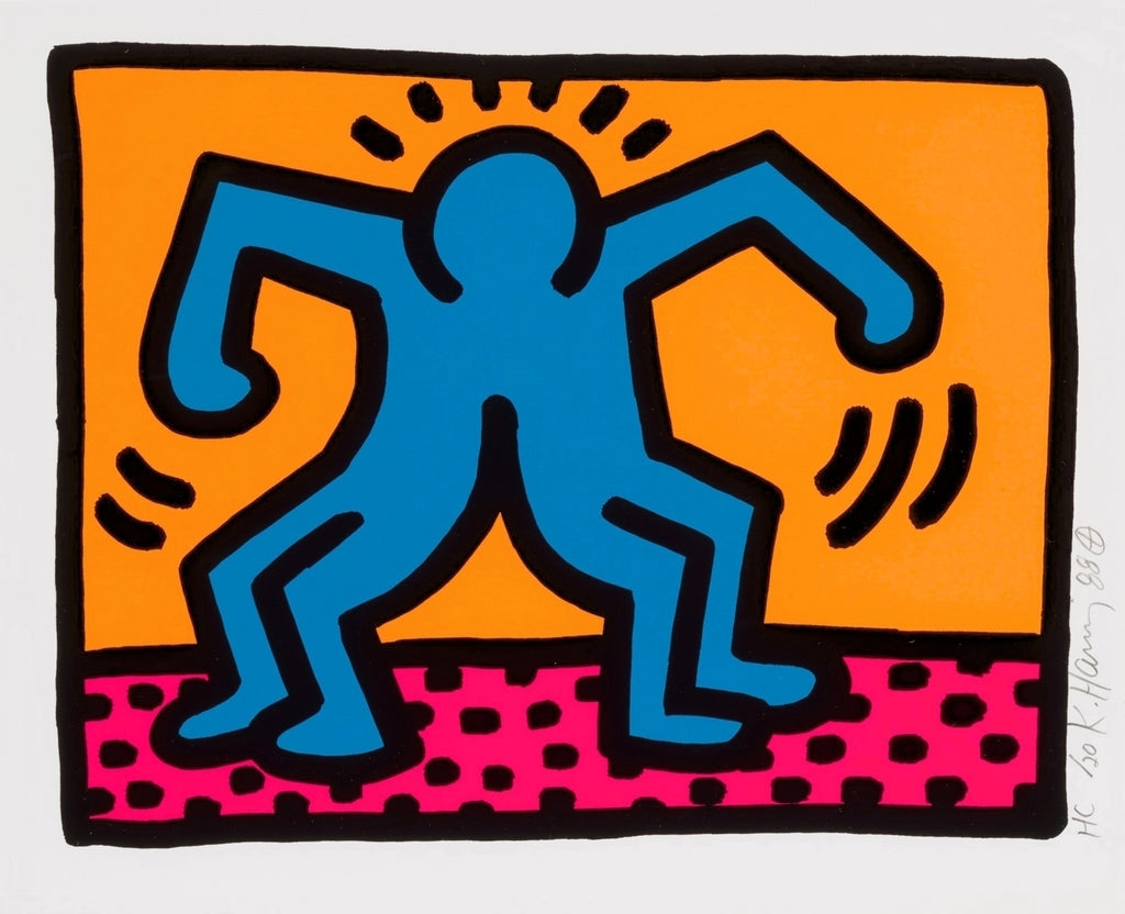 Keith Haring "Pop Shop II" Splitting Man