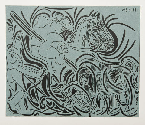 Picasso "Picador goading Bull" White